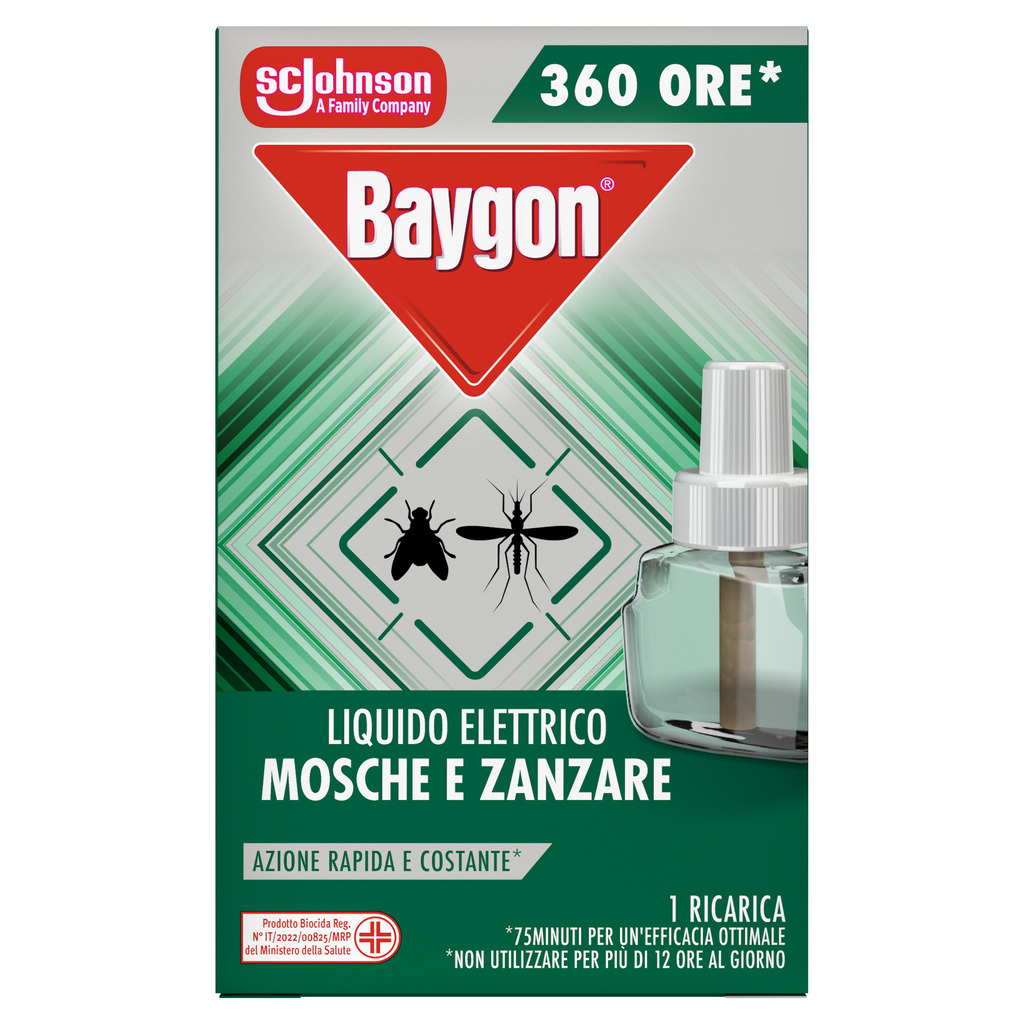 Baygon Liquido Elettrico Mosche e Zanzare Ricarica