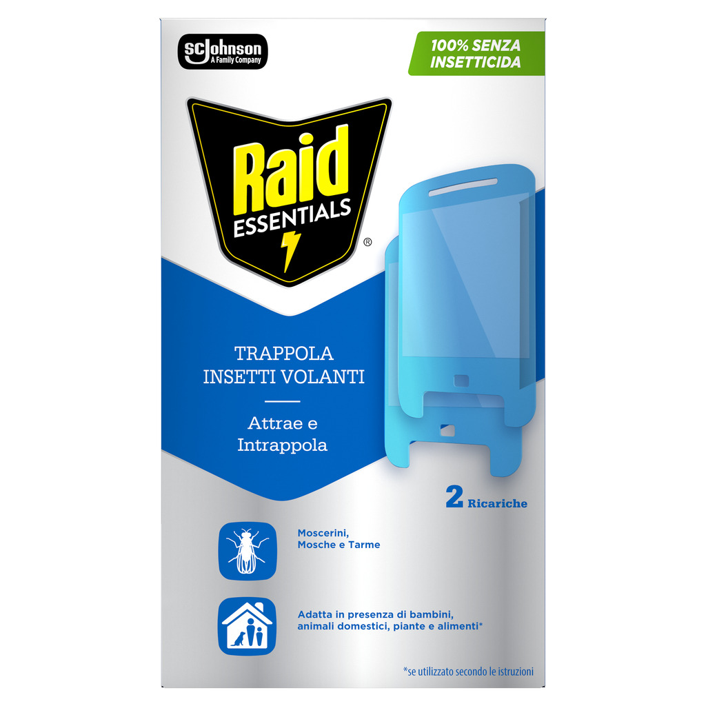 Raid Essentials Trappola Insetti Volanti Ricarica
